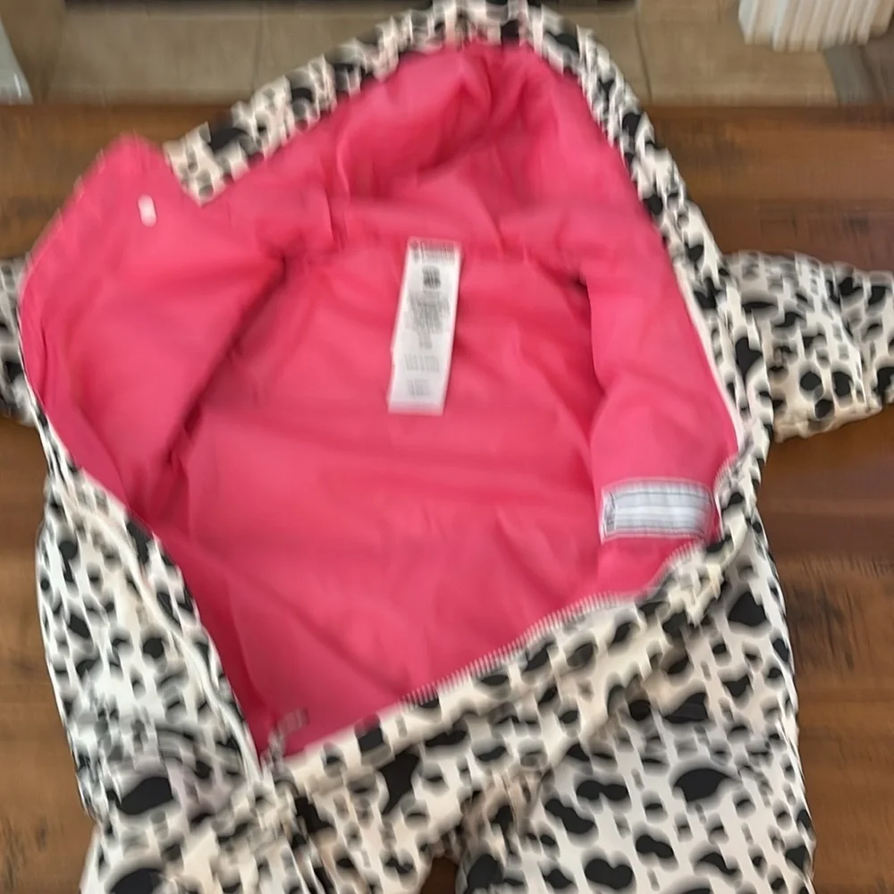 Columbia Infant Black and White Patterned Snowsuit 18mo